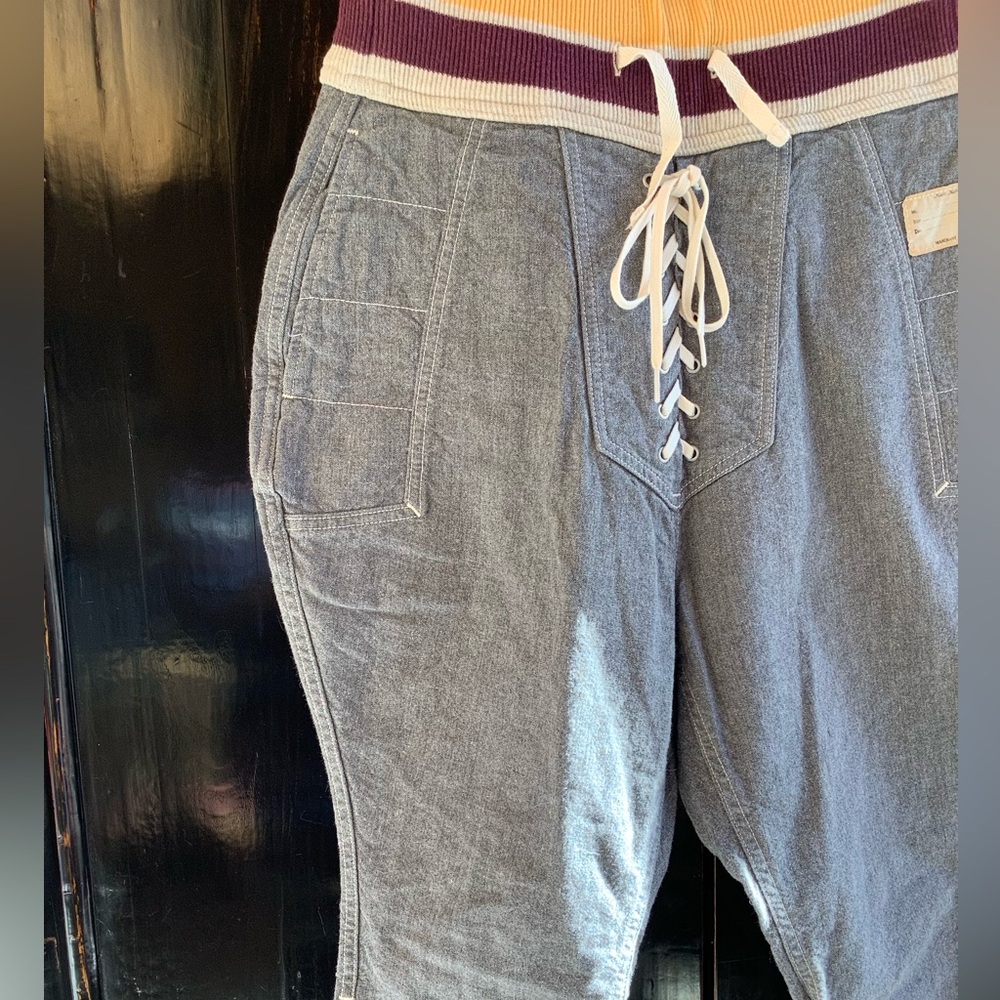 KAPITAL Denim Riding Lace Up Pants - Picture 4 of 11